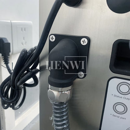 Henwi HWAM-A470 Ink Printing Coding Machine Industrial Nozzle Automatic Inkjet Printer for Eggs Bottle Carton Pouch Date Expiry Digital