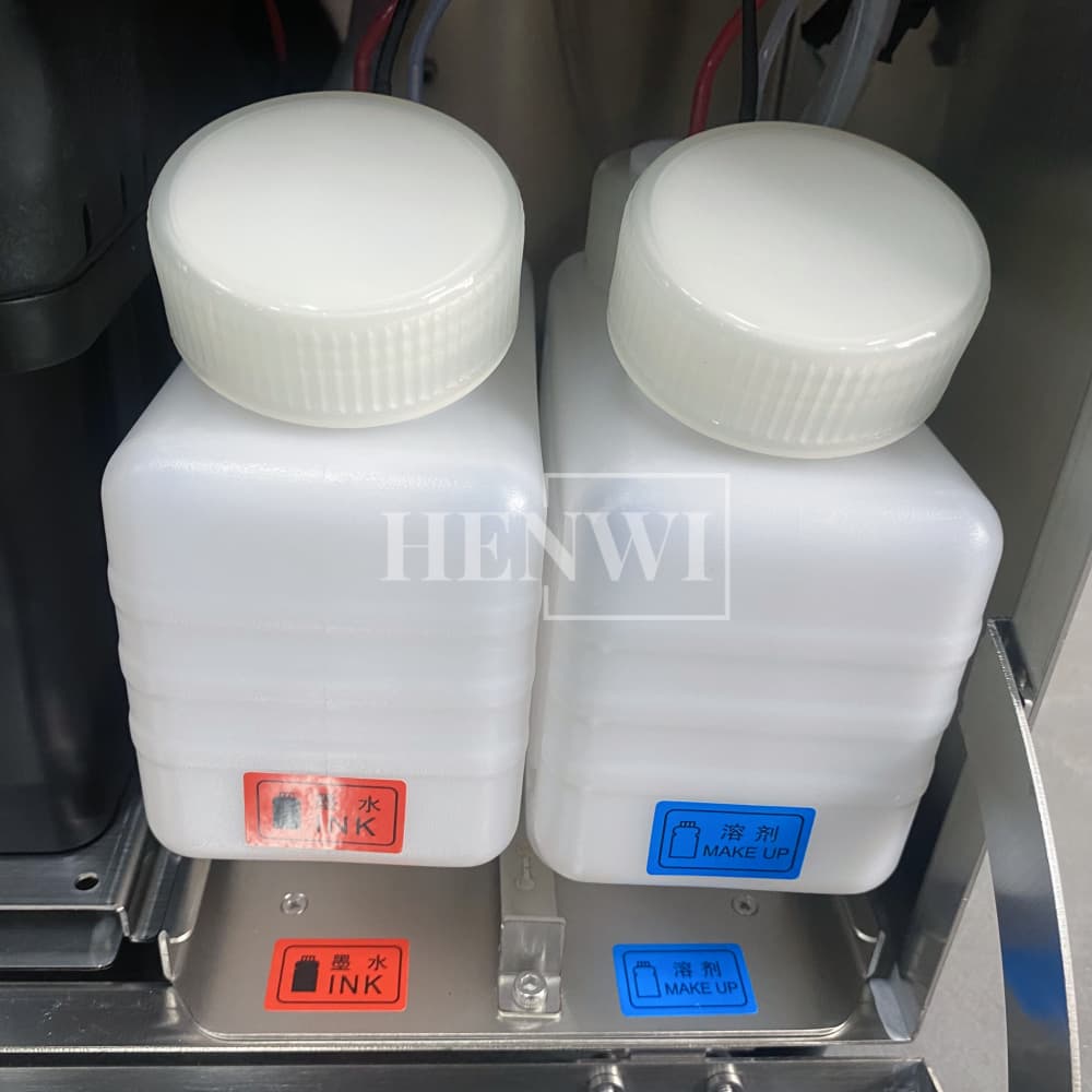 Henwi HWAM-A470 Ink Printing Coding Machine Industrial Nozzle Automatic Inkjet Printer for Eggs Bottle Carton Pouch Date Expiry Digital