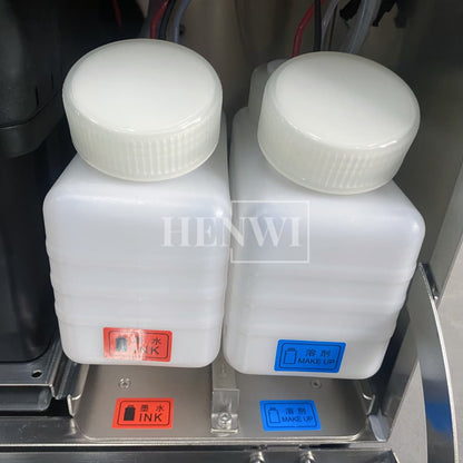 Henwi HWAM-A470 Ink Printing Coding Machine Industrial Nozzle Automatic Inkjet Printer for Eggs Bottle Carton Pouch Date Expiry Digital