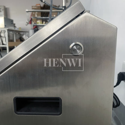 Henwi HWAM-A470 Ink Printing Coding Machine Industrial Nozzle Automatic Inkjet Printer for Eggs Bottle Carton Pouch Date Expiry Digital