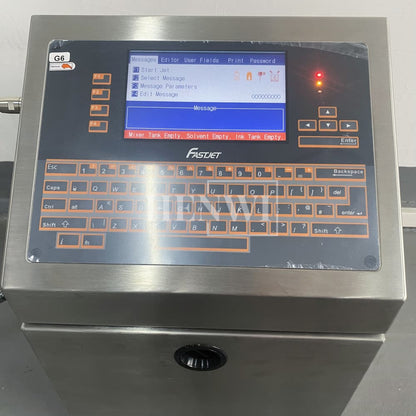 Henwi HWAM-A470 Ink Printing Coding Machine Industrial Nozzle Automatic Inkjet Printer for Eggs Bottle Carton Pouch Date Expiry Digital