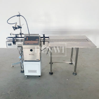 Henwi HWAM-A470 Ink Printing Coding Machine Industrial Nozzle Automatic Inkjet Printer for Eggs Bottle Carton Pouch Date Expiry Digital