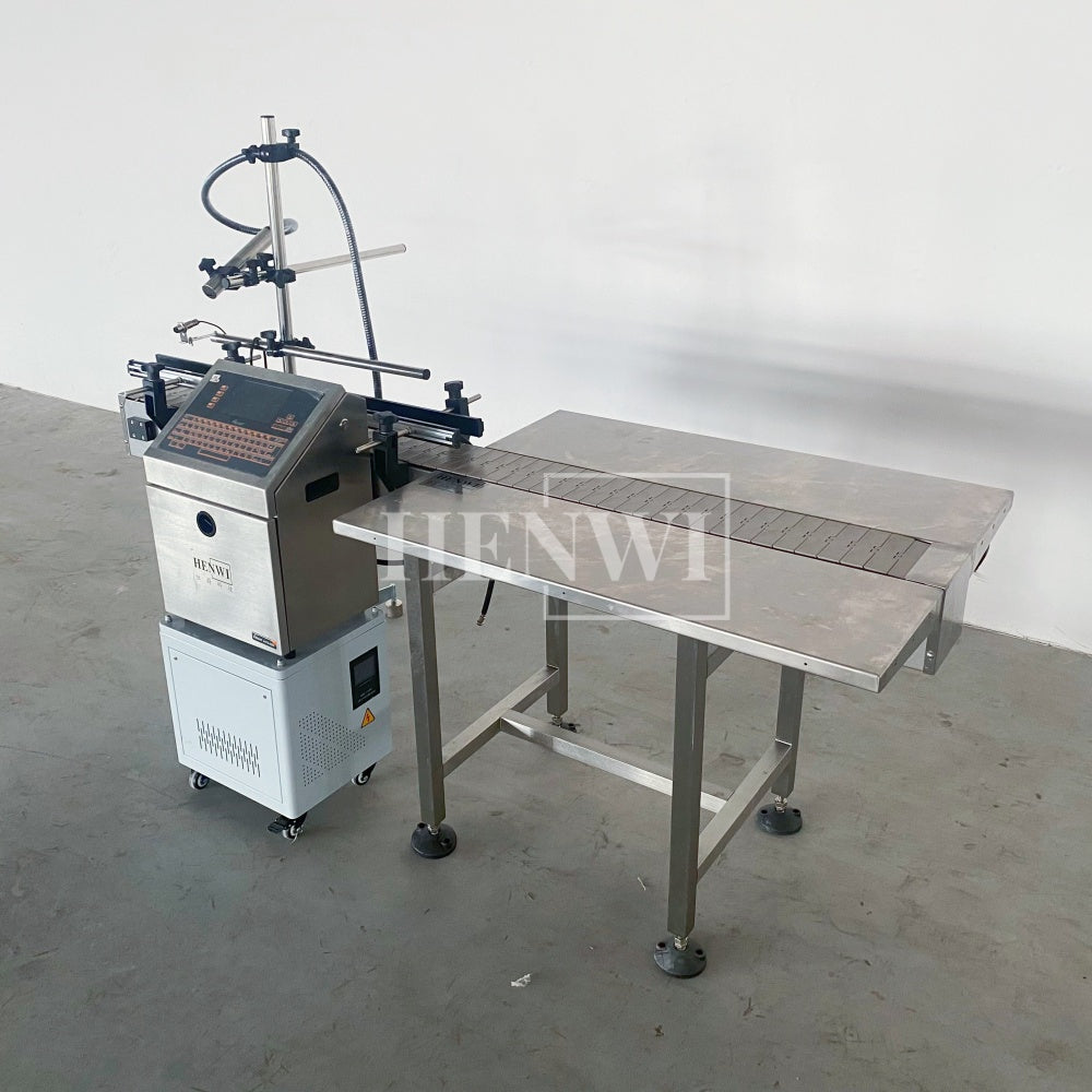 Henwi HWAM-A470 Ink Printing Coding Machine Industrial Nozzle Automatic Inkjet Printer for Eggs Bottle Carton Pouch Date Expiry Digital
