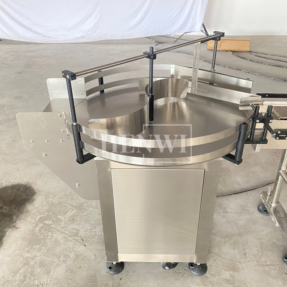 Henwi HWAM-Bottle Feeding / Collecting Table Bottle Unscrambler Bottle Sorting Machine Bottle Arranging Feeder