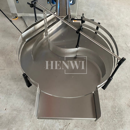 Henwi HWAM-Bottle Feeding / Collecting Table Bottle Unscrambler Bottle Sorting Machine Bottle Arranging Feeder
