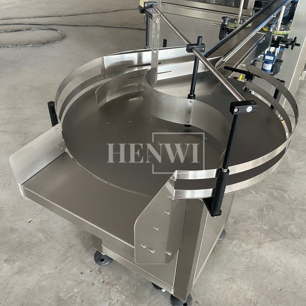 Henwi HWAM-Bottle Feeding / Collecting Table Bottle Unscrambler Bottle Sorting Machine Bottle Arranging Feeder