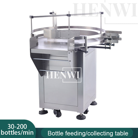 Henwi HWAM-Bottle Feeding / Collecting Table Bottle Unscrambler Bottle Sorting Machine Bottle Arranging Feeder