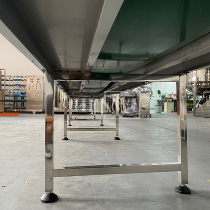 Henwi HWAM-5 Meters PVC Belt Conveyor Operation Table SUS Operating Desk Conveying Equipment