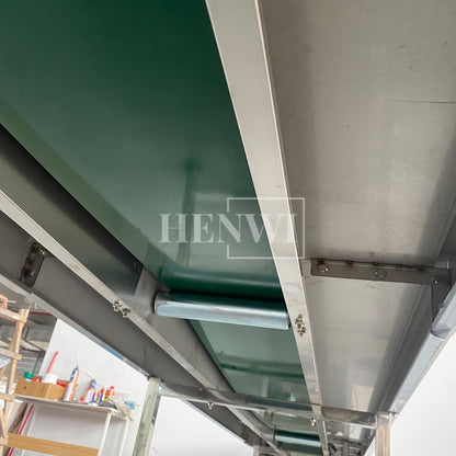 Henwi HWAM-5 Meters PVC Belt Conveyor Operation Table SUS Operating Desk Conveying Equipment