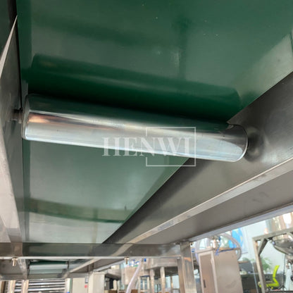 Henwi HWAM-5 Meters PVC Belt Conveyor Operation Table SUS Operating Desk Conveying Equipment