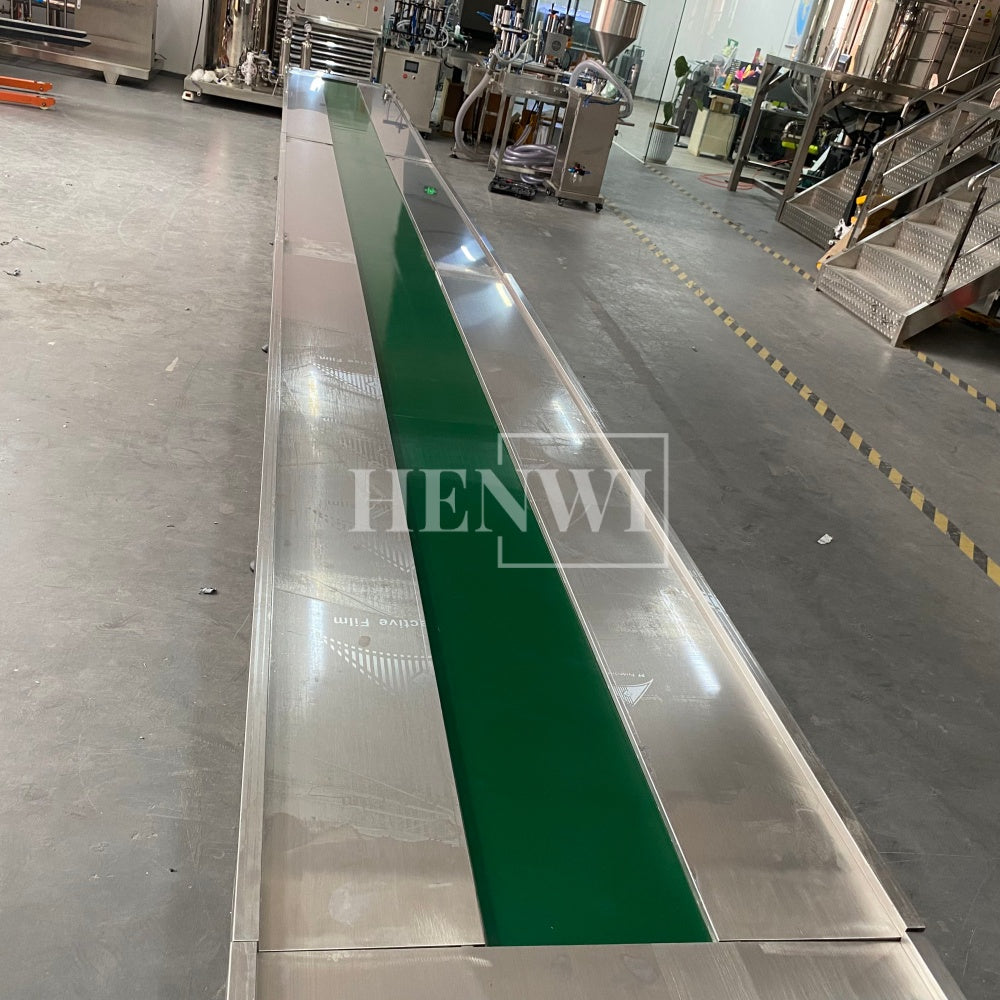 Henwi HWAM-5 Meters PVC Belt Conveyor Operation Table SUS Operating Desk Conveying Equipment