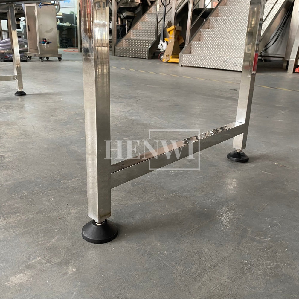 Henwi HWAM-5 Meters PVC Belt Conveyor Operation Table SUS Operating Desk Conveying Equipment
