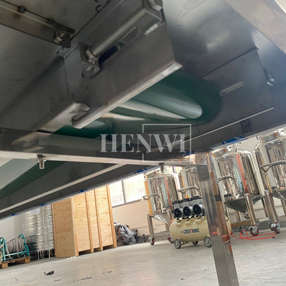 Henwi HWAM-5 Meters PVC Belt Conveyor Operation Table SUS Operating Desk Conveying Equipment