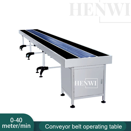 Henwi HWAM-POM Belt Conveyor Operation Table 5 Meter SUS Operating Desk Conveying Equipment