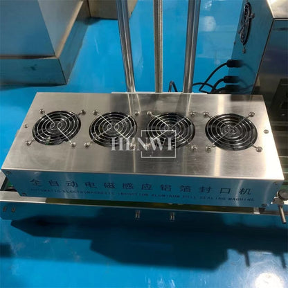 Henwi HWAM-Desktop Air Cooling Induction Sealer Continuous Aluminum Foil Electromagnetic Induction Sealing Machine For Plastic Glass Bottle Jar