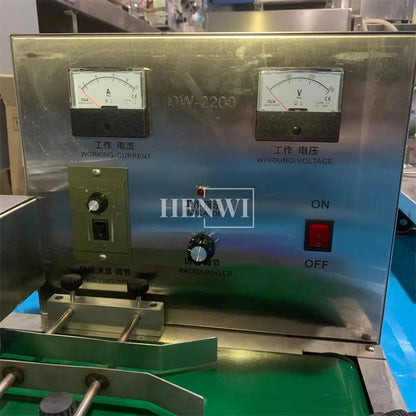 Henwi HWAM-Desktop Air Cooling Induction Sealer Continuous Aluminum Foil Electromagnetic Induction Sealing Machine For Plastic Glass Bottle Jar