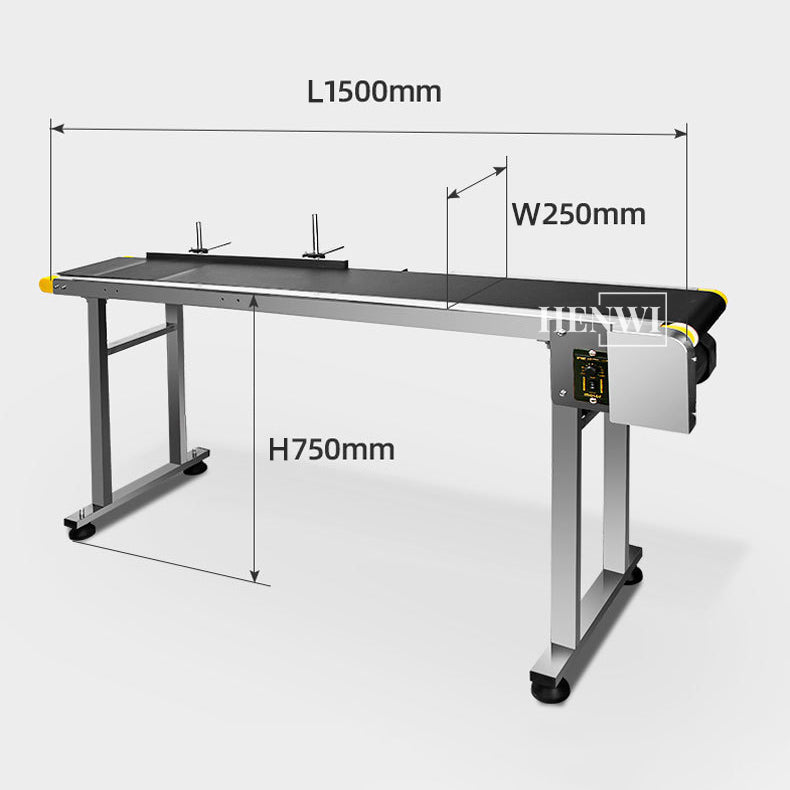 Henwi HWAM-PU Belt Conveyor Machine Adjustable Speed PU Band Belt Conveyor Stainless Steel Production Assembly Line