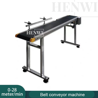 Henwi HWAM-PU Belt Conveyor Machine Adjustable Speed PU Band Belt Conveyor Stainless Steel Production Assembly Line