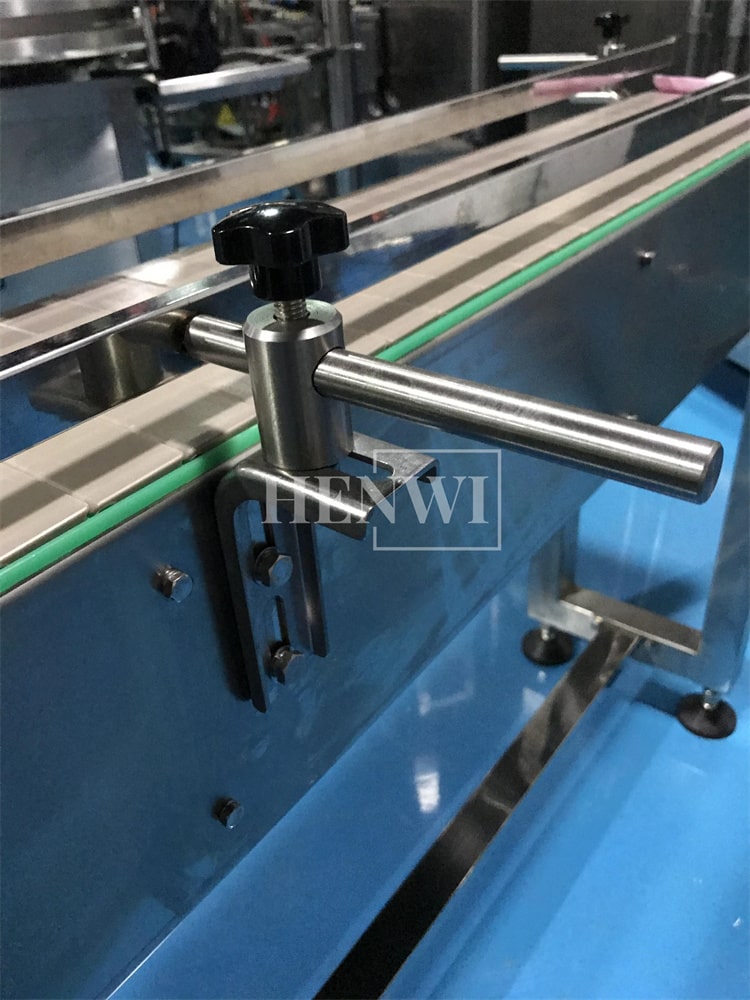 Henwi HWAM-SUS/POM Belt Conveyor Machine Adjustable Speed Chain Board Bottle Box Case Conveyor