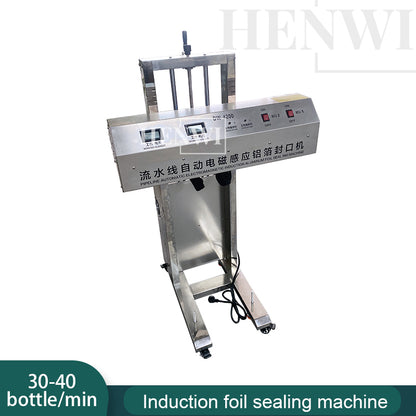 Henwi HWAM-Air Cooling Induction Sealer Aluminum Foil Electromagnetic Induction Sealing Machine For Plastic Glass Bottle Jar And Plastic Cap