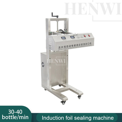 Henwi HWAM-Air Cooling Induction Sealer Aluminum Foil Electromagnetic Induction Sealing Machine For Plastic Glass Bottle Jar And Plastic Cap