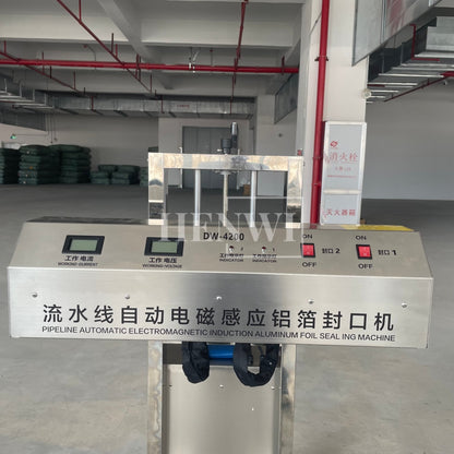 Henwi HWAM-Air Cooling Induction Sealer Aluminum Foil Electromagnetic Induction Sealing Machine For Plastic Glass Bottle Jar And Plastic Cap