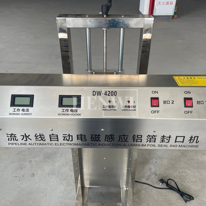 Henwi HWAM-Air Cooling Induction Sealer Aluminum Foil Electromagnetic Induction Sealing Machine For Plastic Glass Bottle Jar And Plastic Cap