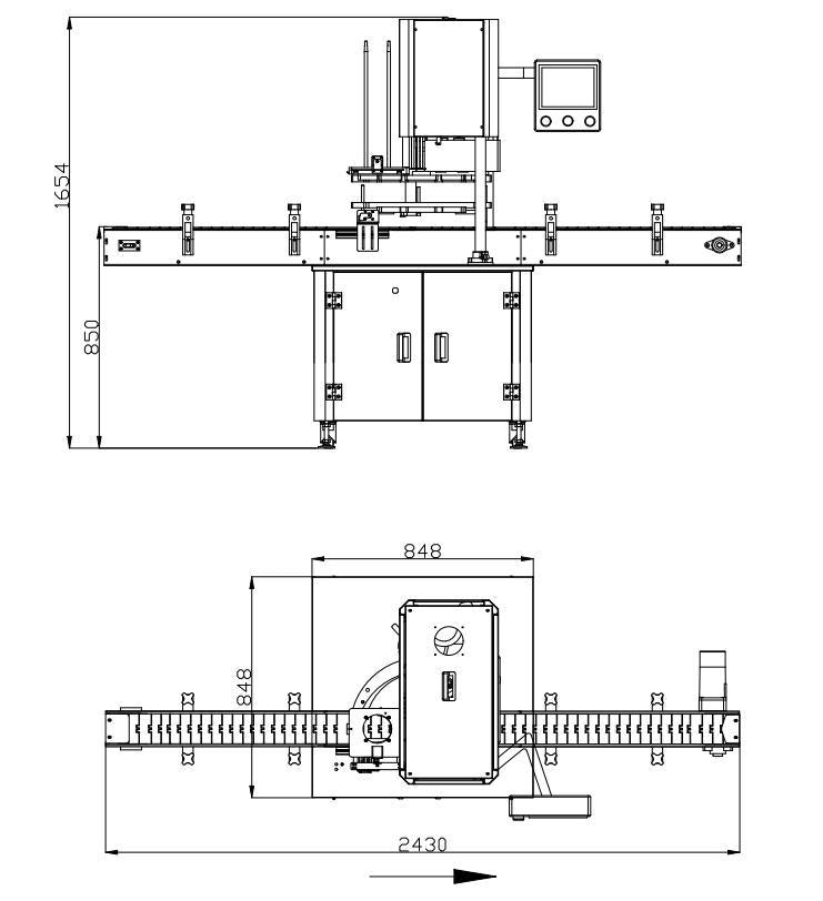 Henwi HWCM-ATC Automatic Aluminum Cover Crimping Capping Sealing Machine Lid Crimper Capper Sealer Machine for Plastic Bottle Aluminum Tin Pop Can