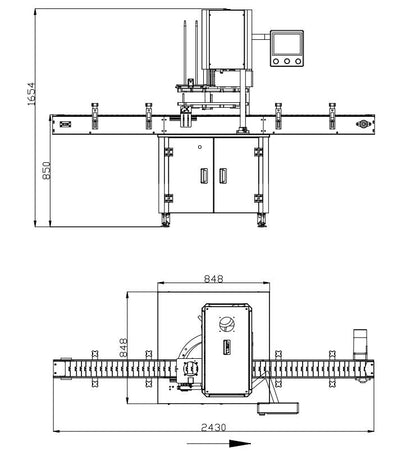 Henwi HWCM-ATC Automatic Aluminum Cover Crimping Capping Sealing Machine Lid Crimper Capper Sealer Machine for Plastic Bottle Aluminum Tin Pop Can