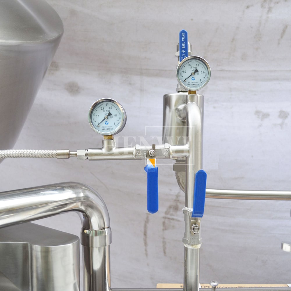 Henwi HWCM-VSC Vacuum Steam Cap Glass Bottle Tinplate Lid Capping Sealing Machine Metal Lid Capper Sealer Machine