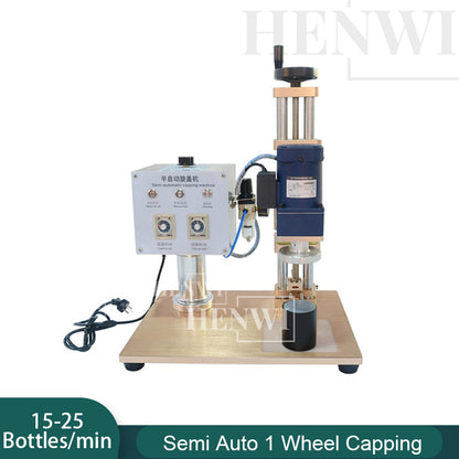 Máquina embotelladora de salsa en pasta granular semiautomática de 1 boquilla Henwi HWFM-S-HMF Máquina mezcladora horizontal de 1 cabezal para botellas