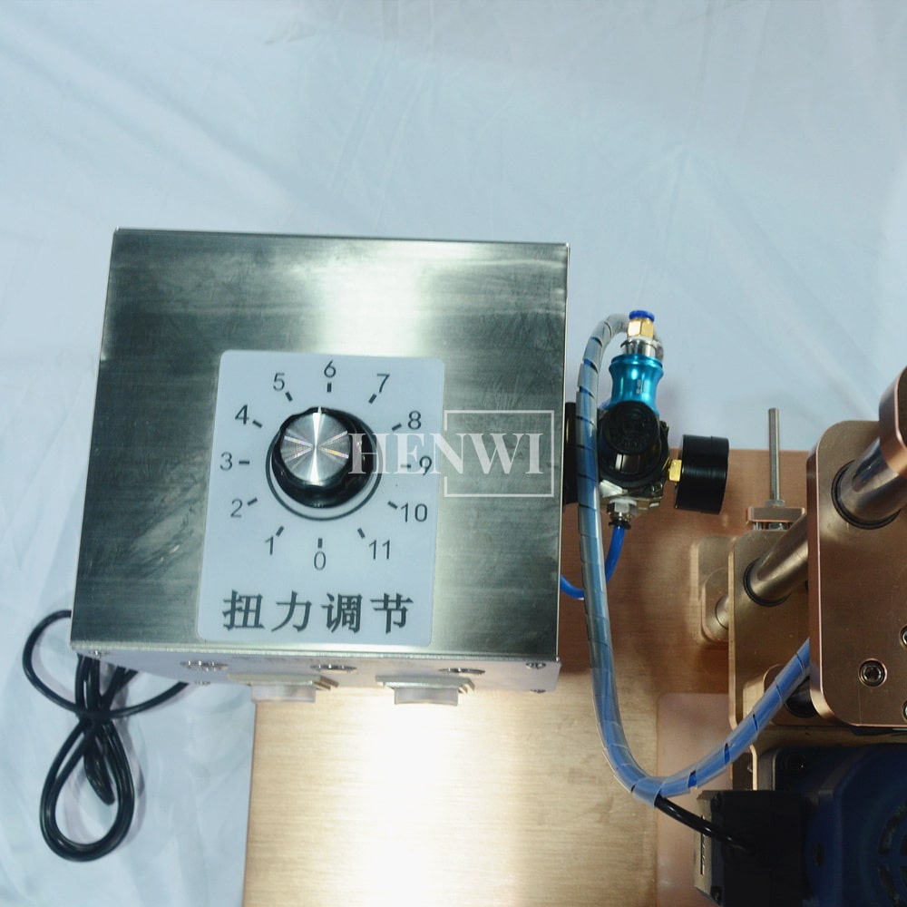 Máquina embotelladora de salsa en pasta granular semiautomática de 1 boquilla Henwi HWFM-S-HMF Máquina mezcladora horizontal de 1 cabezal para botellas