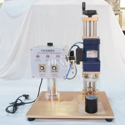 Máquina embotelladora de salsa en pasta granular semiautomática de 1 boquilla Henwi HWFM-S-HMF Máquina mezcladora horizontal de 1 cabezal para botellas