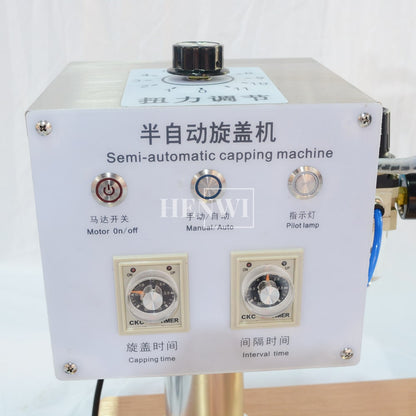 Máquina embotelladora de salsa en pasta granular semiautomática de 1 boquilla Henwi HWFM-S-HMF Máquina mezcladora horizontal de 1 cabezal para botellas