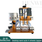 Henwi HWCM-S-W4 Semi-Auto Desktop 4 Wheels Capper Bottle Screwing Capping Sealing Machine Cover Manual Sealer Machine