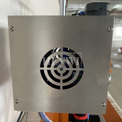 Henwi HWCM-S-W4 Semi-Auto Desktop 4 Wheels Capper Bottle Screwing Capping Sealing Machine Cover Manual Sealer Machine