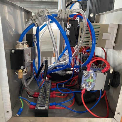 Henwi HWCM-S-W4 Semi-Auto Desktop 4 Wheels Capper Bottle Screwing Capping Sealing Machine Cover Manual Sealer Machine