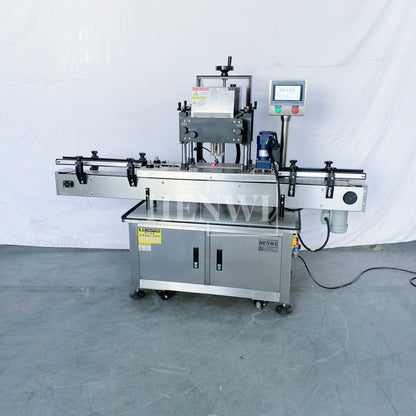 Henwi HWCM-W4 Automatic 1 Station 4 Wheels Capper Bottle Screwing Capping Sealing Machine Cover Sealer
