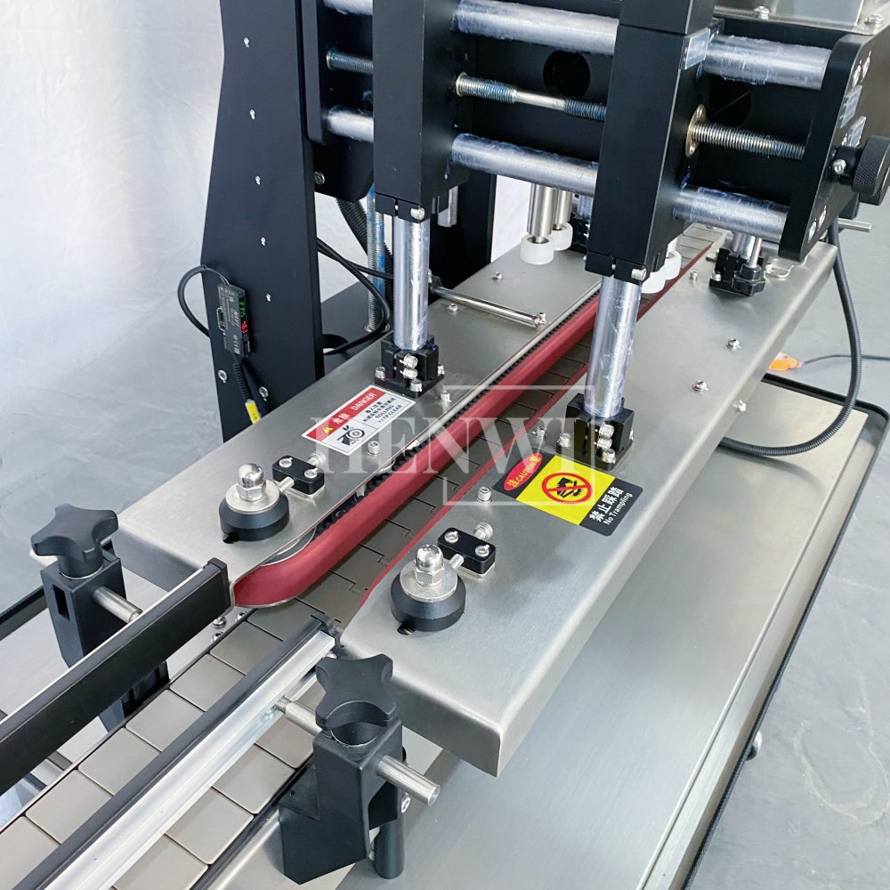 Henwi HWCM-W4 Automatic 1 Station 4 Wheels Capper Bottle Screwing Capping Sealing Machine Cover Sealer