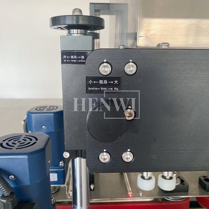 Henwi HWCM-W4x2 Automatic 2 Stations 4 Wheels Capper Bottle Screwing Capping Sealing Machine Cover Sealer