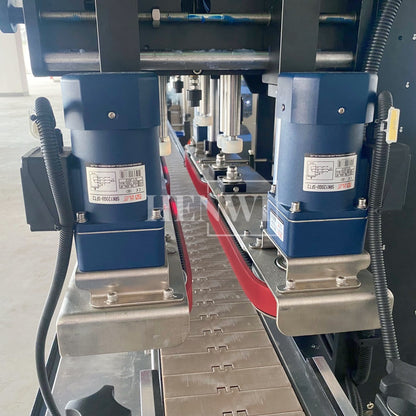 Henwi HWCM-W4x2 Automatic 2 Stations 4 Wheels Capper Bottle Screwing Capping Sealing Machine Cover Sealer