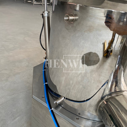 Henwi HWCZ-Powder Homogenizing Mixer Tank Ressuring Oil Spraying Powder Hitting Homogenizing Mixing Equipment Three Shaft Side-Beating Mixing Machine Tank