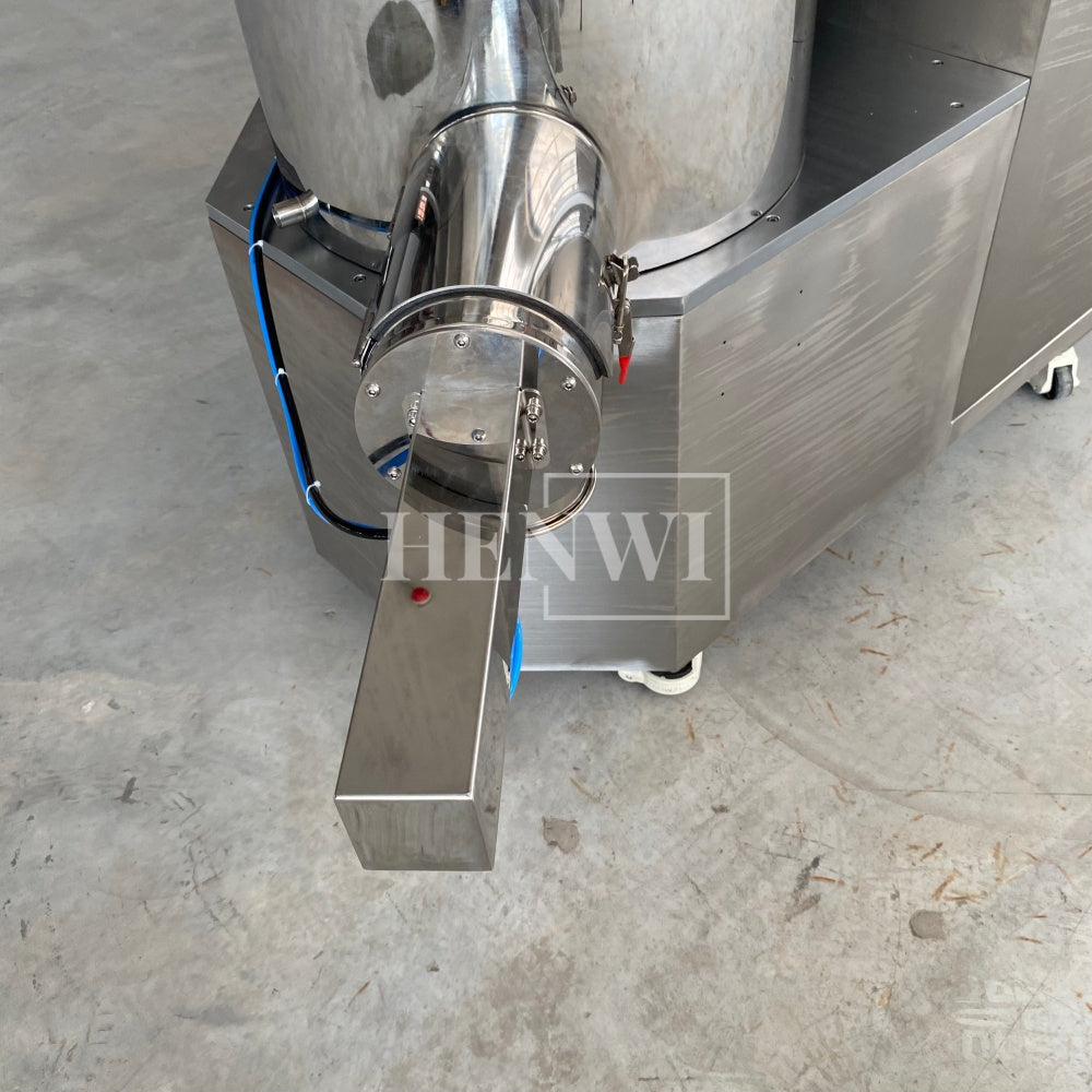 Henwi HWCZ-Powder Homogenizing Mixer Tank Ressuring Oil Spraying Powder Hitting Homogenizing Mixing Equipment Three Shaft Side-Beating Mixing Machine Tank