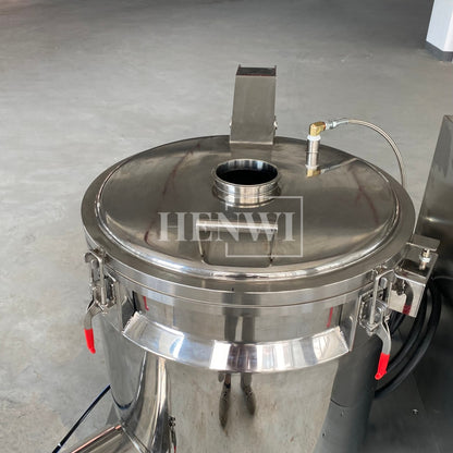Henwi HWCZ-Powder Homogenizing Mixer Tank Ressuring Oil Spraying Powder Hitting Homogenizing Mixing Equipment Three Shaft Side-Beating Mixing Machine Tank