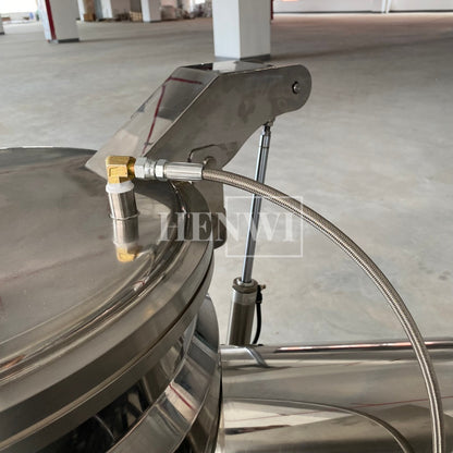 Henwi HWCZ-Powder Homogenizing Mixer Tank Ressuring Oil Spraying Powder Hitting Homogenizing Mixing Equipment Three Shaft Side-Beating Mixing Machine Tank