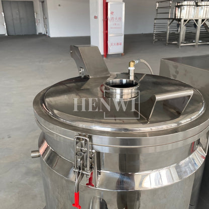 Henwi HWCZ-Powder Homogenizing Mixer Tank Ressuring Oil Spraying Powder Hitting Homogenizing Mixing Equipment Three Shaft Side-Beating Mixing Machine Tank