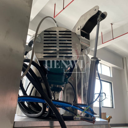 Henwi HWCZ-Powder Homogenizing Mixer Tank Ressuring Oil Spraying Powder Hitting Homogenizing Mixing Equipment Three Shaft Side-Beating Mixing Machine Tank
