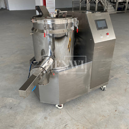 Henwi HWCZ-Powder Homogenizing Mixer Tank Ressuring Oil Spraying Powder Hitting Homogenizing Mixing Equipment Three Shaft Side-Beating Mixing Machine Tank