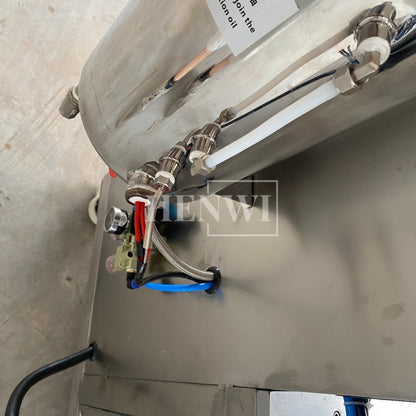 Henwi HWCZ-Powder Homogenizing Mixer Tank Ressuring Oil Spraying Powder Hitting Homogenizing Mixing Equipment Three Shaft Side-Beating Mixing Machine Tank