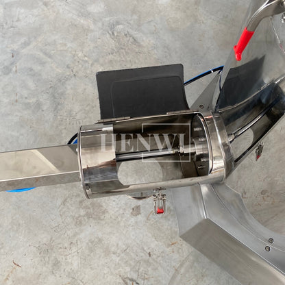 Henwi HWCZ-Powder Homogenizing Mixer Tank Ressuring Oil Spraying Powder Hitting Homogenizing Mixing Equipment Three Shaft Side-Beating Mixing Machine Tank